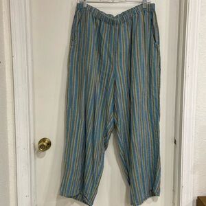 FLAX Stripes Pants size Large